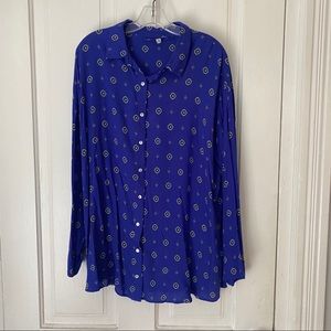 Free People Button Down Blouse